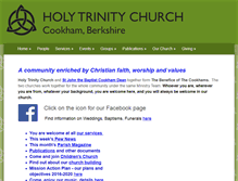 Tablet Screenshot of holytrinitycookham.org.uk